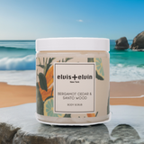 Bergamot Cedar & Santo Wood Blend Body Scrub with Dead Sea Salt 300ml
