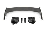 OLM Silverline Carbon Fiber OEM S Style Spoiler with Black Bases - 2015+ WRX / 2015+ STI