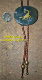 THE GREEN MOSSY SCORPION BOLO TIE