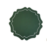 VISTA GREEN WAVY FAUX LEATHER PLACEMAT
