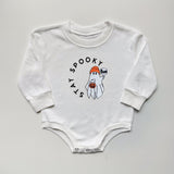 Stay Spooky Ghost Embroidered Matching Sweatshirts