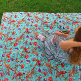 Handmade Kantha Quilt Blanket