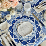 GATHER NAVY BLUE ROUND FABRIC PLACEMAT