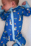 Hanukkah Pets (Convertible Zip Footies) - Blue
