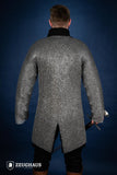 Chainmail Hauberk Flatring Wedge Riveted 9mm Steel Oiled