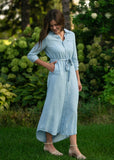 Hazel Chambray Long Sleeve Dress