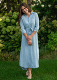 Hazel Chambray Long Sleeve Dress