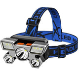 Headlamp With Built In Battery USB Rechargeable