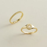 Baguette Signet Ring