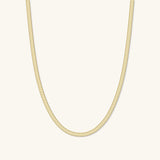 Thin Herringbone Necklace