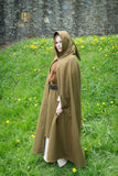 Wool Hooded Cloak Hibernus Autumn Green