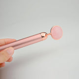 ZAQ MOON Roll-On Rose Quartz W-Sonic Massaging Vibrating Face Roller