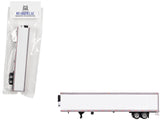 Box Dry Goods Trailer White 1/87 (HO) Scale Plastic Model by HO Logistics