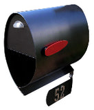 603 Products SPIRAM001BLK Spira Postbox Large Black Powder Coat