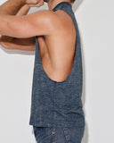 Hand Me Down Muscle Tank Nautical Navy
