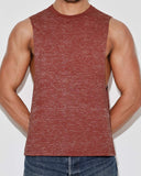 Hand Me Down Muscle Tank Persimmon Red