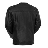 Lucas Men's Lambskin Leather Moto Jacket