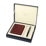 Business Gift Set Wallet And Pen (Leatherette Box)Mens Wallet Mvtbr1090Ballpoint Pen Lexer Chbl-7403