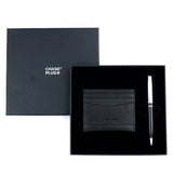 Business Gift Set Credit Card Holder And Pen Credit Card Holder Safbk 3090Ballpoint Pen Kanora Chbk 7771