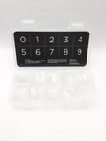 CND - French Cover Pre-Shaped Stiletto Tips (360 pcs)(Half-Moon)