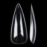 Gel-Le Clear Stiletto Full Coverage Long Tips