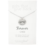 Infinite Strength of Love Pewter Necklace