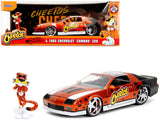 1985 Chevrolet Camaro Z/28 Orange Metallic with Graphics and Chester Cheetah Diecast Figure Cheetos Hollywood Rides Series 1