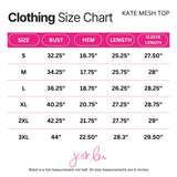Kate Mesh Top- Boo Bows