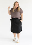 Kenedi Black Athletic Sport Skirt