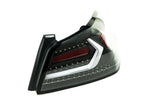 OLM Evolution Tail Lights (Clear Lens, Black Base, White Bar) - 2015-2021 WRX / STI