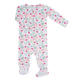 Ladybug Flower Garden Zipper Footie