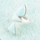 Lahana Green Chrysoprase and Sterling Silver Statement Ring