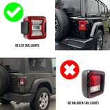 Smoked Taillight Covers for 2018-2026 Jeep Wrangler JL （OE LED Taillights）
