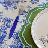 LUMERA GREEN ROUND FABRIC PLACEMAT