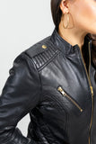 Alessandra Women's Lambskin Moto Jacket