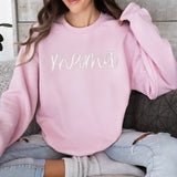 Mama & Mini Matching Sweatshirt Set | Mother Daughter Embroidered Outfit
