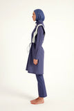 Marina Full Coverage Modest Swimsuit in Indigo - M2526-2