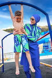Marina Purple Full-Coverage Modest Swimsuit – M2509