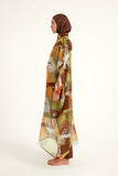 Marina Colorful Patterned Silky Pareo - P2513-1