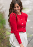 Mason Red Button Up Cardigan