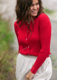 Mason Red Button Up Cardigan