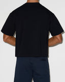 Mid Weight Cropped Boxy T-Shirt Black