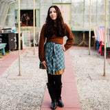 Mini Sari Wrap Skirt