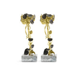 Michael Aram Monet's Garden Golden Sunset Candleholders