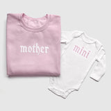 Gothic Mother & Mini Embroidered Matching Sweatshirts