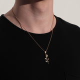 Rose Pendant Gold Set