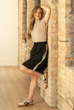 Nina Mid-Rise Track Skirt