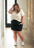 Nina Mid-Rise Track Skirt