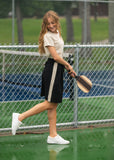 Nina Mid-Rise Track Skirt