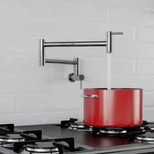 Alfi Brand Ab5019-Pss Pot Filler, 20'L X 6.25'H, Polished Stainless Steel